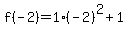 f%28-2%29=1%28-2%29%5E2%2B1