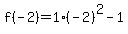 f%28-2%29=1%28-2%29%5E2-1