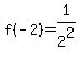 f%28-2%29=1%2F2%5E2