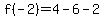 f%28-2%29=4-6-2