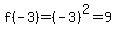 f%28-3%29=%28-3%29%5E2=9