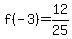 f%28-3%29=12%2F25