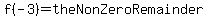 f%28-3%29=theNonZeroRemainder