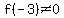 f%28-3%29+%3C%3E+0