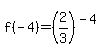 f%28-4%29=%282%2F3%29%5E%28-4%29