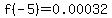 f%28-5%29=0.00032