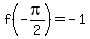 f%28-pi%2F2%29=-1