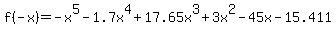 f%28-x%29=-x%5E5-1.7x%5E4%2B17.65x%5E3%2B3x%5E2-45x-15.411