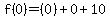 f%280%29=%280%29%2B0%2B10