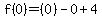 f%280%29=%280%29-0%2B4