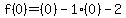 f%280%29=%280%29-1%280%29-2
