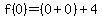 f%280%29=%280%2B0%29%2B4