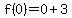 f%280%29=0%2B3