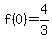 f%280%29+=+4%2F3