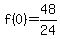 f%280%29+=+48%2F24