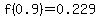 f%280.9%29=0.229
