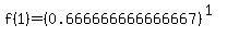 f%281%29=%280.666666666666667%29%5E%281%29