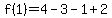 f%281%29=+4-3-1%2B2