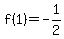 f%281%29=-1%2F2