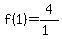 f%281%29=4%2F%281%29