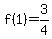 f%281%29+=+3%2F4