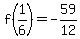 f%281%2F6%29=-59%2F12