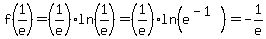 f%281%2Fe%29=+%281%2Fe%29+ln%281%2Fe%29=%281%2Fe%29ln%28e%5E%28-1%29%29=-1%2Fe