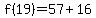 f%2819%29=+57+%2B+16