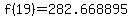 f%2819%29+=+282.668895
