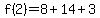 f%282%29=%2B8%2B14%2B3