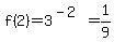 f%282%29=3%5E%28-2%29=1%2F9