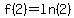 f%282%29=ln%282%29