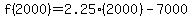 f%282000%29=2.25%282000%29-7000