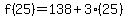f%2825%29=138%2B3%2825%29