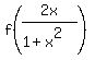 f%282x%2F%281%2Bx%5E2%29%29
