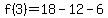 f%283%29=%2B18-12-6