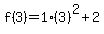 f%283%29=1%283%29%5E2%2B2