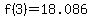 f%283%29=18.086