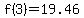 f%283%29=19.46
