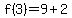 f%283%29=9%2B2