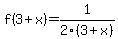 f%283%2Bx%29+=+1%2F2%283%2Bx%29