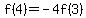 f%284%29=-4f%283%29