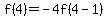f%284%29=-4f%284-1%29