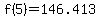 f%285%29=146.413