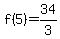 f%285%29=34%2F3