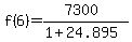 f%286%29=%287300%29%2F%281%2B24.895%29