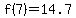 f%287%29=14.7