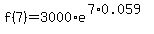 f%287%29+++=+++3000%2Ae%5E%287%2A0.059%29