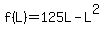 f%28L%29+=+125L+-+L%5E2