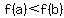 f%28a%29+%3C+f%28b%29